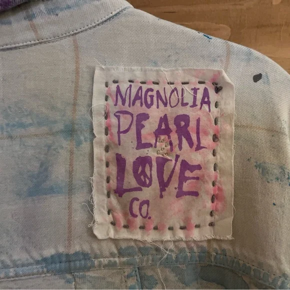 Magnolia Pearl Pastel, patchwork cropped shirt - Picture 6 of 7